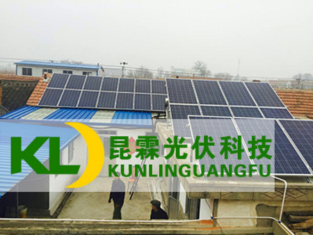 萊山區(qū)日頭泊村10.6KW太陽能發(fā)電